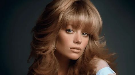 70s Feathered Hair, 70s Haircut, Feather Bangs, Feathery Bangs, 70s Haircuts, Feathered Hair, Fun Hairstyles, Feathered Bangs, Layered Haircuts With Bangs