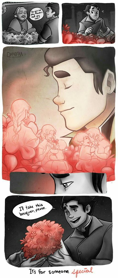 Bolin, flowers, it's for someone special, text, comic; Avatar: the Legend of Korra Bolin X Opal, Bolin And Opal, Bolin Legend Of Korra, Soul Crushing, Avatar State, Avatar Series, Korra Avatar, Heart Break, The Legend Of Korra