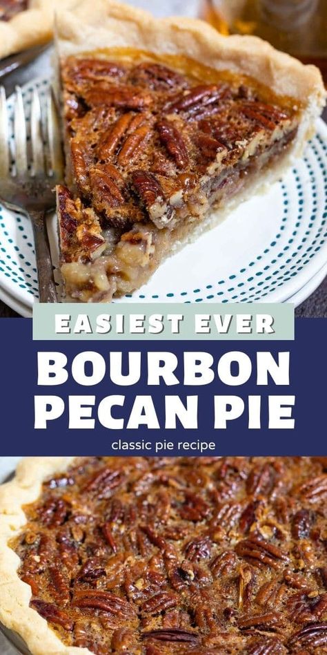 Kentucky Bourbon Pecan Pie, Burbon Pecan Pie, Kentucky Foods, Bourbon Pecan Pie Recipe, Fall Pies Recipes, Best Pecan Pie Recipe, Maple Pecan Pie, Southern Pies, Best Pecan Pie