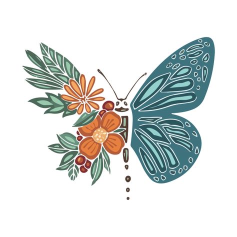 Check out this awesome 'Boho+butterfly+flower+design' design on @TeePublic! Boho Butterfly Painting, Boho Butterfly Art, Clothes Drawing, Boho Butterfly, Boho Prints, Butterfly Illustration, Butterfly Painting, Butterfly Flower, Boho Designs