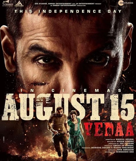 "Get ready for a cinematic experience like never before! 🎬 'Veda' hits the screens this 15th August. Don’t miss out on this Independence Day blockbuster! 😱😱 #vedamovierelease #independenceday #MustWatchMovies #CinemaMagic #CinemaLovers #special_movies_festival #socialmedia #15AugustRelease @thejohnabraham @sharvari @tamannaahspeaks Sharvari Wagh, Pushpa 2, John Abraham, Thriller Movie, Adventure Movies, Thriller Movies, Movie Party, Indian Movies, Netflix Movie