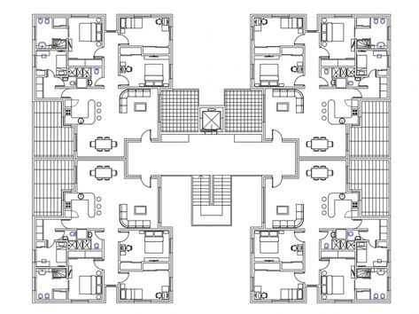 House Complex Plan, Residential Architecture Apartment Floor Plans, High Rise Apartment Building Floor Plans, High Rise Building Plan, Mixed Used Building Plan, Small Residential Building Plan, Residential Building Plan Layout, Residential Building Plan Apartments, Residential Complex Plan