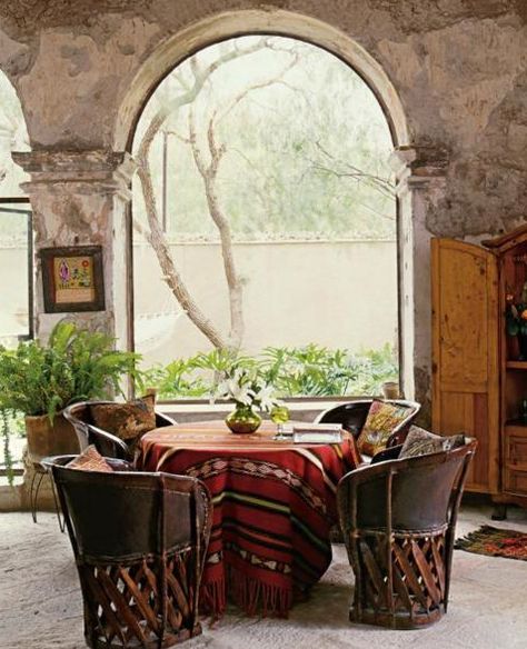 Bohemian Outdoor, Mexican Home Decor, Mexican Home, Bohemian House, Casas Coloniales, Spanish Style Homes, Hacienda Style, Mexican Decor, African Decor