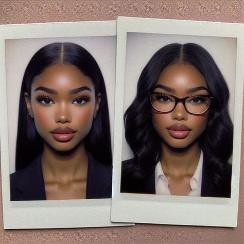 Image Creator in Bing Model Aesthetic Black Women, Makeup Looks With Glasses, Bing Image Creator, Black Women With Glasses, Black Girls With Glasses, Glasses Black Women, Black Hair Glasses, Round Face Women, Makeup For Glasses