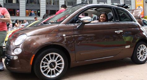 Fiat 500 in brown...want one Brown Fiat 500, Fiat 500c, Fiat Cars, Future Car, Fiat 500, Dream Car, Dream Cars, Chocolate Chip, Suv Car