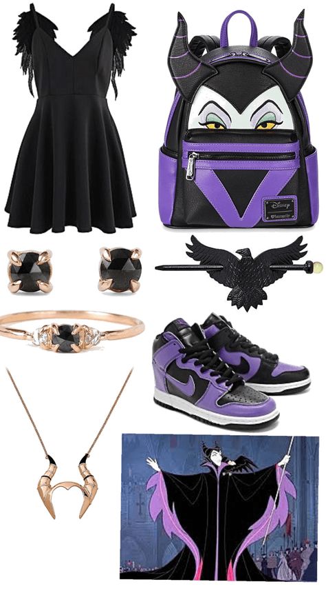 Maleficent Dapper Day, Maleficent Bounding, Disney Bounding Maleficent, Maleficent Disney Bound, Maleficent Aesthetic Outfit, Maleficent Costume Diy Outfit, Disney Bound Villains, Maleficent Inspired Outfits, Moose Aesthetic