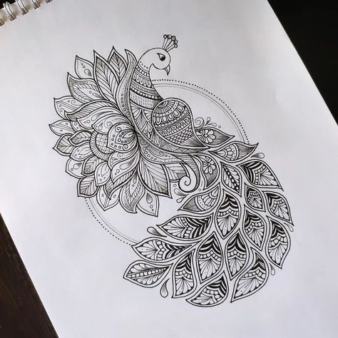 Peacock Mandala art with Lotus flower Drawing.. check out this video full tutorial link in Bio 🤗❤️.. . . . . @vennila_yl_creations . . . Mandala Ideas Creative, Peacock Drawing Mandala, Flower Drawing Mandala, Mandala Peacock Design, Peacock Drawings, Lotus Mandala Art, Peacock Mandala Art, Mandala Art Designs, Mandala Peacock