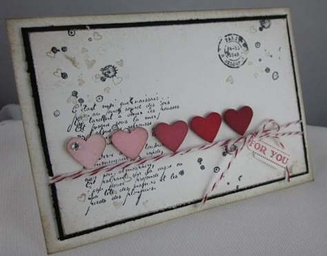 Brenda Quintana, Valentine Love Cards, Heart Box, Card Tags, Creative Cards, Love Cards, Paper Cards, Cool Cards, Simple Cards