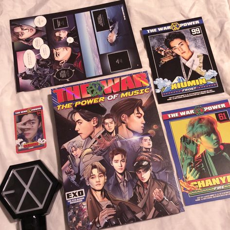 #exo #album #merch #aesthetic #thewar #thewarexo #exolightstick Exo Merch Aesthetic, Exo Album Collection, Exo Album Aesthetic, Kpop Wishlist, Album Photography, Album Merch, Exo Merch, Merch Aesthetic, Album Kpop