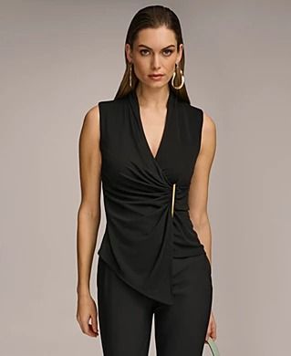 Business Attire for Women - Work Clothes Apparel - Macy's Women’s Work Blouses, Summer Work Tops, Business Attire For Women, Womens Business Attire, Women's Work Clothes, Short Sleeve Blouses, Outfit Tips, Night Out Tops, Casual Tees