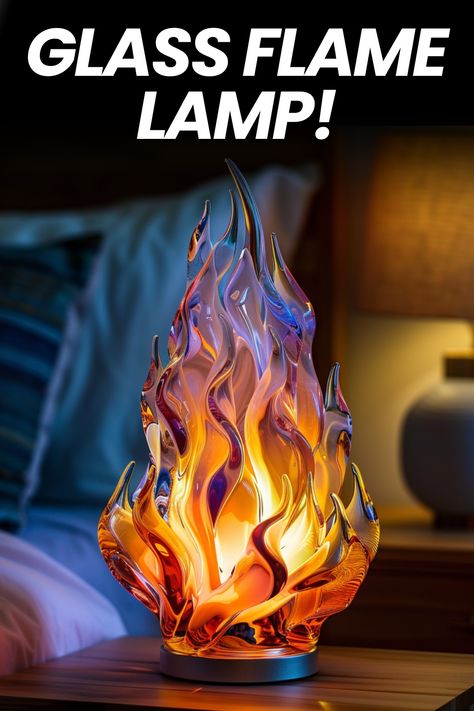 Elevate your ambiance with the mesmerizing glow of glass flame lamps! ✨ Discover the artistry and warmth they bring to any space. #GlassFlameLamps #HomeDecor #InteriorDesign #Lighting #Artistry Fire Lamp, Flame Lamp, Tall Chest Of Drawers, Led Projects, Traditional Lamps, Real Flame, Tall Chest, Fire Glass, Cozy Reading Nook