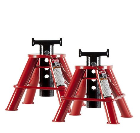 Sunex 1210 10Ton Low Height Pin Type Jack Stands Pair *** Continue to the product at the image link-affiliate link. #AutomotiveToolAndEquipment Car Jacks, Floor Jack, Jack Stands, Heavy Work, Shop Equipment, Jack And Jack, Four Legged, Inspired Homes, Height Adjustable