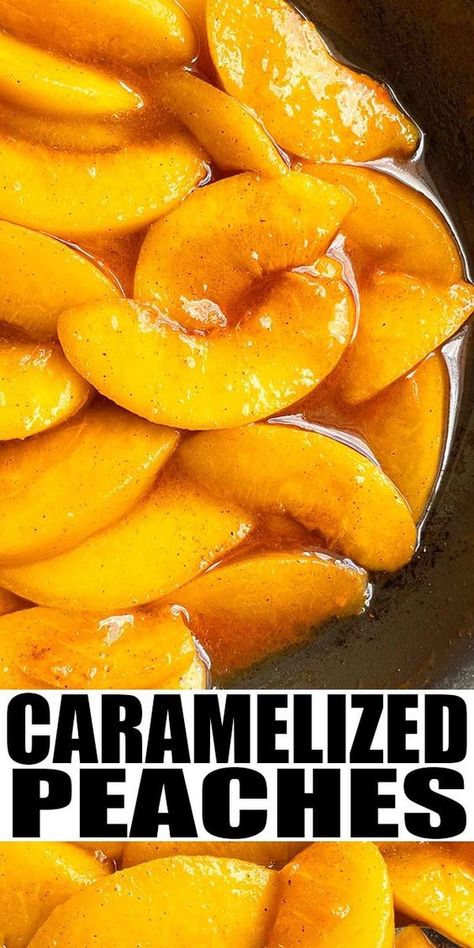 Baked Peaches, Brown Sugar Peaches, Caramelized Peaches, Brown Sugar Recipes, Baked Peach, Fresh Fruit Recipes, Fruit Dessert Recipes, Peach Desserts, Fruity Desserts