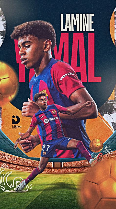 Lamine YAMAL fc barcelona sports poster design la liga UCL football poster concept and idea Barcelona Poster Design, Politician Poster Design, Soccer Poster Design, Lamin Yamal, Football Poster Design, Sports Poster Design, Manchester City Logo, Best Soccer Shoes, Fc Barcelona Wallpapers