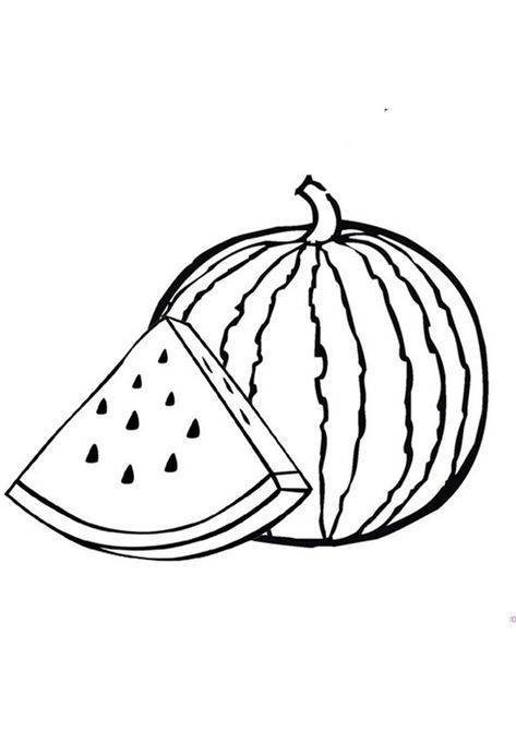 Watermelon Coloring Pages For Toddlers Watermelon Coloring Page, Watermelon Coloring, Watermelon Printable, Watermelon Pictures, Fruit Coloring Pages, Shingle Colors, Summer Coloring Pages, Coloring Pages Printable, Page Ideas