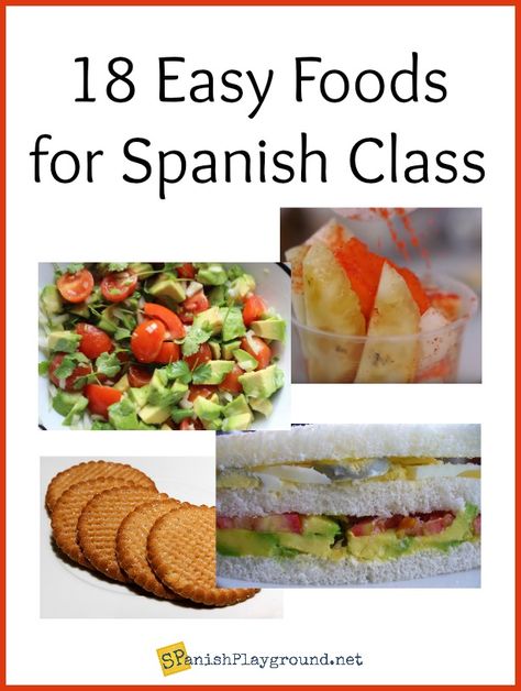 Foods for Spanish class introduce students to culture and language. A list of 18 easy-to-make, authentic snacks and foods to take to Spanish class. Recipes For School, Spanish Snacks, Easy Mexican Dishes, Easy Spanish Recipes, Food Lessons, Traditional Spanish Recipes, Easy Foods, Mexican Snacks, Spanish Recipes