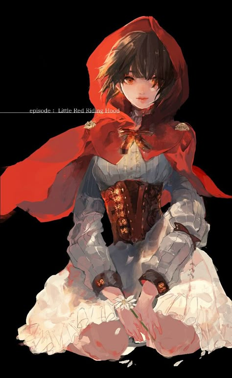 Red Riding Hood Art, Arte Inspo, 영감을 주는 캐릭터, Little Red Riding Hood, Digital Art Girl, Fantasy Fashion, Red Riding Hood, An Anime, Art Reference Poses