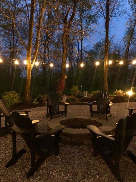 Coolest Backyards, Woods Backyard Ideas, Backyard Woods, Woodland Garland, School Gate, Outdoor Gathering Space, Forest Camp, Patio Inspiration, Dream Yard