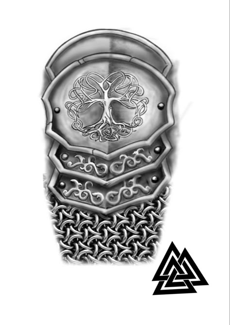 Dragon Scale Armor Tattoo, Celtic Armor Tattoo, Armor Shoulder Tattoo, Shoulder Armor Tattoo Design, Knight Armor Tattoo, Armor Tattoo Sleeve, Viking Armor Tattoo, Armor Tattoo Design, Armor Sleeve Tattoo