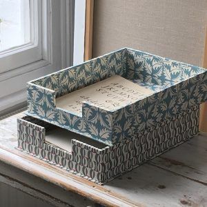 Boxes and Portfolios - Cambridge Imprint Box Maker, Coastal Room, Letter Tray, Beautiful Storage, Paper Tray, Home Office Storage, Diy Stationery, Cardboard Crafts, Diy Box