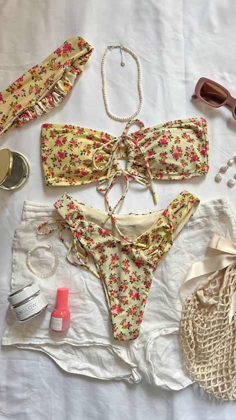 Euro summer bikinis, halter top, underwire top, triangle top, bandeau top, tube top, euro summer, bikini, swimsuits, film camera, packing essentials, vacay, vacay aesthetic, summer essentials, summer dress, shades, accessorizing, blackbough swim Vacay Aesthetic, Blackbough Swim, Packing Essentials, Underwire Top, Euro Summer, Hawaii Vacation, Summer Bikinis, Aesthetic Summer, Pinterest Girls