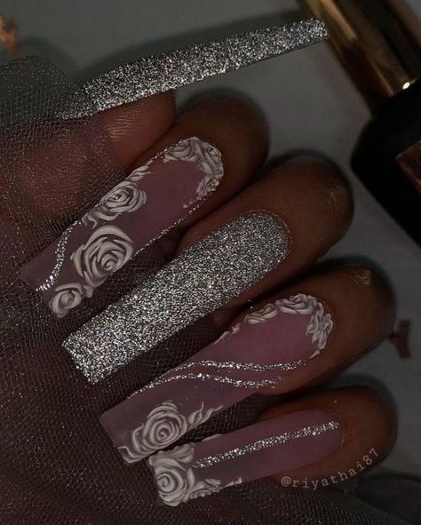 Black Wedding Nails, Cute Red Nails, All Nails, Wedding Acrylic Nails, Nails For Bride, Punk Nails, Diy Acrylic Nails, Nails Prom, Wedding Nails For Bride