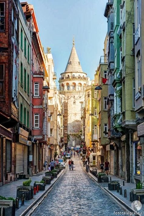 GALATA Tower, old town, Istanbul / Turkey Galata Tower Istanbul, Istanbul Photography, Turkey Photos, Istanbul Travel, Medical Tourism, Old Street, Celebrity Travel, Turkey Travel, Architecture Photo