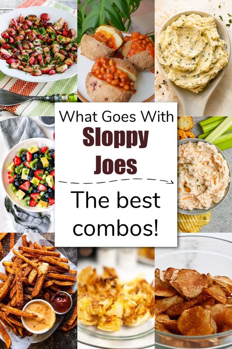 Side Ideas For Sandwiches, Side Dishes For Sloppy Joes Meals, Sloppy Joe Dinner Side Dishes, Sides To Go With Sloppy Joes, What Goes With Sloppy Joes Sides, Sides With Sloppy Joes, Sides For Sloppy Joes Meals, What To Serve With Sloppy Joes, Sloppy Joe Side Dishes