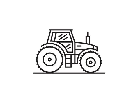 Tractor Small Tractor Tattoo, Tractor Tattoo Ideas, Tractor Doodle, Tractor Tattoo, Farm Tattoo, Tractor Drawing, Tractor Logo, Motorcycle Drawing, Idee Cricut