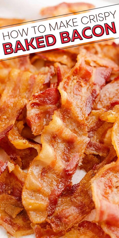 How To Bake Bacon In The Oven, How To Cook Bacon In The Oven, Bake Bacon In Oven, Baked Bacon In The Oven, Cooking Bacon In The Oven, How To Bake Bacon, Bacon In Oven, Oven Bacon, Bake Bacon