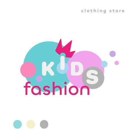 Fashion Store Logo, Logo Design Simple, Clothing Logo Design, Toys Logo, Clothing Store Design, Childrens Clothing Stores, Kids Logo Design, Fashion Logo Branding, Store Logo