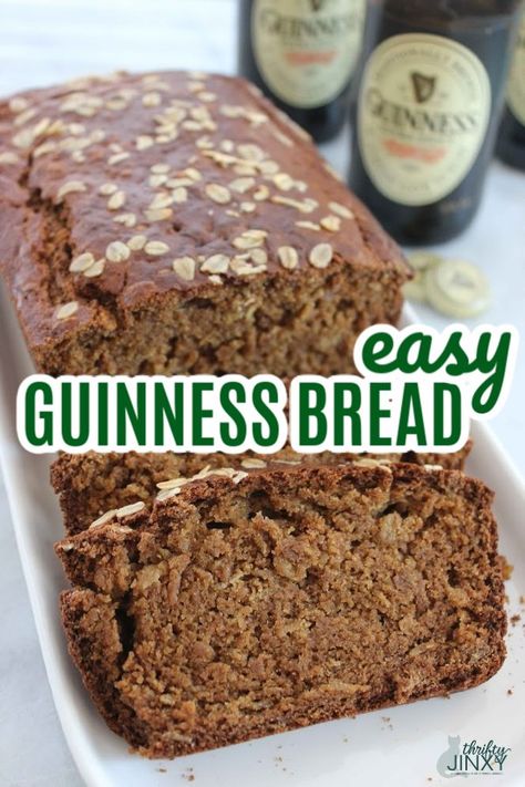 Easy Guinness Bread Recipe Guiness Bread, Guinness Bread, Guinness Recipes, Irish Brown Bread, Irish Bread, Irish Things, Irish Cooking, Beer Bread, St Paddys