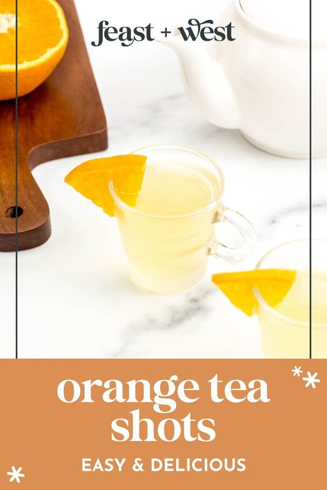 The delicious Orange Tea Shot comes together with sour mix, peach schnapps, orange-flavored Irish whiskey and a splash of lemon-lime soda. Orange Tea Shots Jameson, Orange Shots Alcohol, Orange Tea Shots Recipes, Homemade Sour Mix, Breakfast Shot, Frozen Drinks Alcohol, Shooter Recipes, Whiskey Business, Frozen Drink Recipes