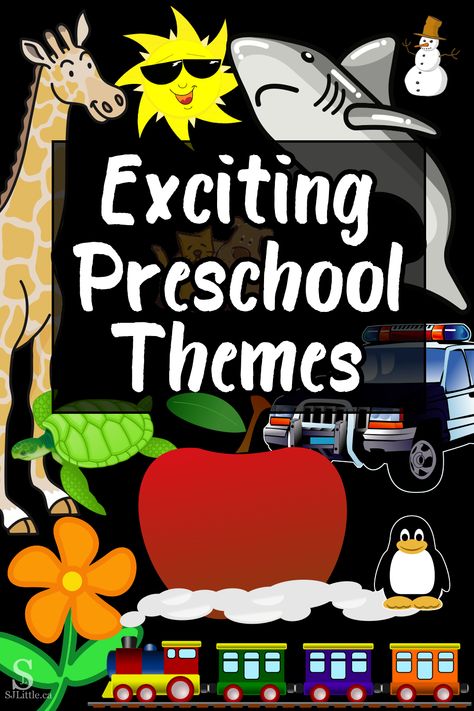 This free printable list will give you loads of ideas for exciting themes to learn about with your preschool child. Use these themes at school, home, or dayhome. Great for teachers and homeschoolers! #preschool #preschooltheme #funthemes Fun Classroom Themes Preschool, Fun Preschool Themes, Classroom Theme For Preschool, Prek Themes For The Year, Unique Preschool Themes, Preschool Learning Themes, Pre K Classroom Themes Early Childhood, Back To School Themes For Preschool, Preschool School Theme