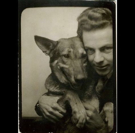 In the Winter of 1943, in a photo booth in NYC’s Grand Central Station, a dapper man took several pictures of himself and his handsome… | Instagram Vintage Dog Photos, Booth Pictures, Vintage Photobooth, Vintage Photo Booth, Dapper Man, Vintage Photo Booths, Photobooth Pictures, Grand Central Station, Photos Booth