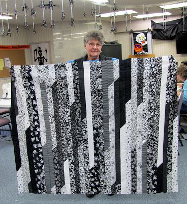 Black And White Jelly Roll Quilts, Jelly Roll Quilting, Grey Quilts, Jelly Roll Race Quilt, Jelly Roll Race, Village Quilt, Strip Quilt Patterns, Off To The Races, Bargello Quilts