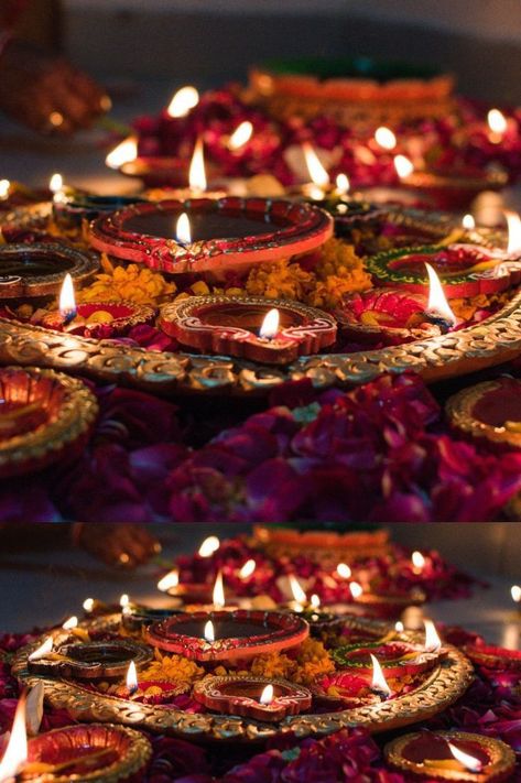 Diwali Mood Board, Pooja Aesthetic, Diwali Photo Ideas, Chat Puja, Diwali Photoshoot, Diwali Aesthetic, Sanatan Dharam, Tamil Culture, Diwali Photo