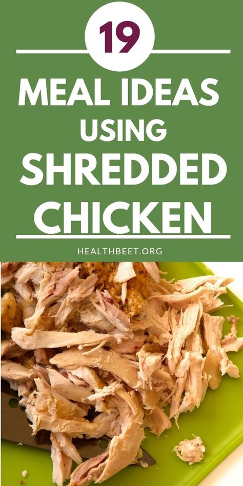 Use Shredded Chicken, Shredded Chicken Casserole, Shredding Chicken, Cold Chicken Salads, Chicken Stuffing Casserole, Shredded Bbq Chicken, Chicken Over Rice, Bbq Chicken Sandwich, Chicken Lunch