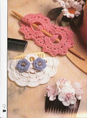 cosquecrochet: Adornos para el pelo Crocheted Hair, Bandeau Au Crochet, Confection Au Crochet, Crochet Jewelry Patterns, Crochet Earrings Pattern, Crochet Hair Accessories, Handmade Hair Accessories, Crochet Inspiration, Crochet Motifs