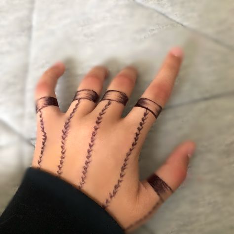 Tattoo Ideas Female Hand Design, Symbols To Draw On Your Hand, Fake Pen Tattoo Ideas, Drawing For Hands, Kurapika Hand Tattoo, Hand Tattoo With Pen, Hand Doodles Easy, Easy Hand Drawings On Hand, Things To Draw On Your Arm With Sharpie