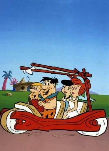 The Flintstones were carpooling, before carpooling was cool! Flintstone Christmas, Bugs Bunny Drawing, Flintstone Cartoon, Chipmunks Movie, 70s Cartoons, Hanna Barbera Cartoons, The Flintstones, Disney Channel Stars, Batman Funny