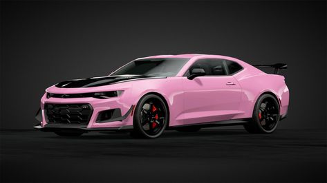 Pink Camaro, Kia Accessories, Srt Dodge, Black Camaro, Cars Inside, Dr Car, Hellcat Srt, Camaro 2ss, Pink Cars