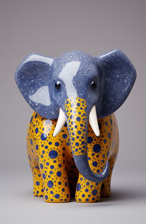 Ceramic Elephant Painted, Air Dry Clay Elephant, Elephant Clay Art, Elephant Clay, Elephant Ceramics, Clay Elephant, Elephant Pottery, Pottery Animals, Elephant Drawing