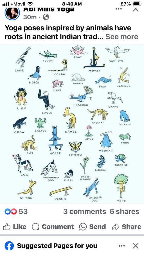 Animal Names, Yoga Asanas, Yoga