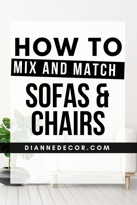 You don’t have to be a professional to learn how to mix and match sofas and chairs beautifully. Here's everything you need to know. How To Mix And Match Furniture, How To Mix Furniture Styles Living Rooms, Mismatched Living Room Furniture Ideas, Mismatch Couches In Living Room, Sofa And Chair Color Combination, Styling A Leather Couch, Mix Match Couches Living Rooms, Mix And Match Furniture Living Room, Mix And Match Couches Living Rooms