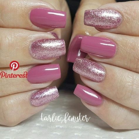 Two Tone Nails, Pretty Nail Art Designs, Simple Nail Art Designs, Super Nails, Pretty Nail Art, Nail Designs Glitter, Dipped Nails, Fancy Nails, Creative Nails