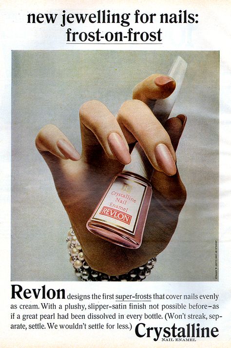 Nail Ads Ad Campaigns, Vintage Nail Ads, 70s Nail Polish Ads, 1960s Nails, Vintage Make Up Ads, 70s Makeup Ads, 60s Nails, Vintage Revlon Ads, Vintage Lipstick Advertisements