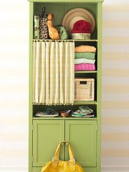 Frugal Storage Ideas for Small Homes: Creative, Unique Organization Methods Bookcase Closet, Tension Rods, Cheap Storage, Closet Bedroom, Bedroom Storage, Small Bedroom, Open Shelving, Storage Solutions, Home Projects