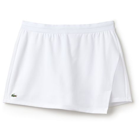 White Women's Lacoste Sport Tennis Technical Jersey Wraparound Skirt ($105) ❤ liked on Polyvore featuring activewear, activewear skirts, lacoste sportswear, lacoste and tennis skirt Lacoste Tennis Skirt, Lacoste Tennis Outfit, White Activewear, Lacoste Tennis, Lacoste Outfit Women, Lacoste Outfit, Activewear Details, White Tennis Skirt, Lacoste Women