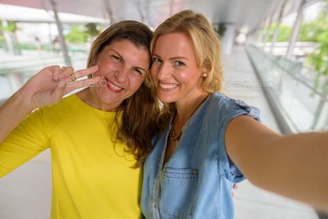 Personal point of view of two happy woman taking selfie by amazingmikael. Portrait of two tourist women exploring together the city of Bangkok, Thailand #AD #woman, #selfie, #amazingmikael, #happy Person Taking Selfie, Woman Taking Selfie, Selfie Woman, Taking Selfie, Happy Woman, Cafe Menu, Happy Women, Bangkok Thailand, Point Of View